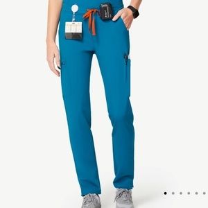 Figs Alps Blue Yola Skinny Scrub Bottoms